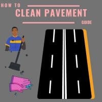 how to clean concrete pavement