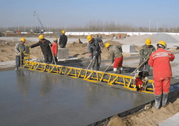 Common concrete working conditions for truss screed