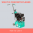 what is concrete planer