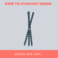 how to straighten rebar