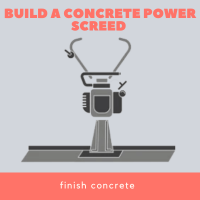 How to build a concrete power screed