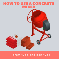 How to use a concrete mixer