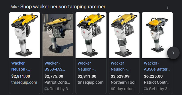 Wacker Neuson tamping rammers