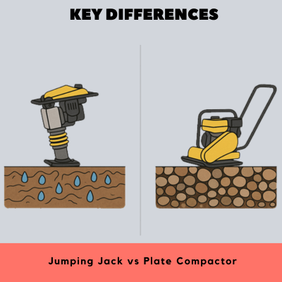 Jumping Jack vs Plate Compactor Key Differences