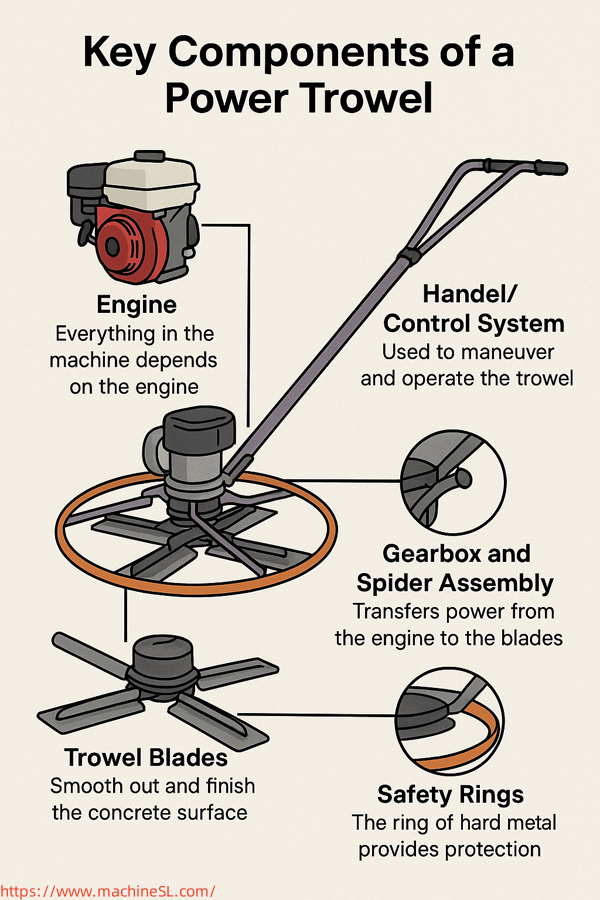Key Components of a Power Trowel