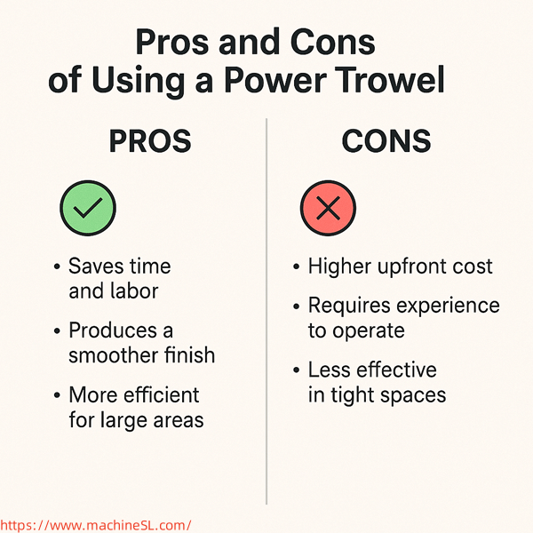 Pros and Cons of Using a Power Trowel