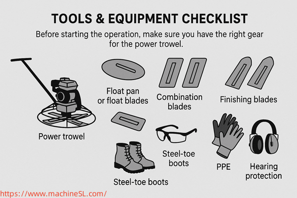 Tools & Equipment Checklist
