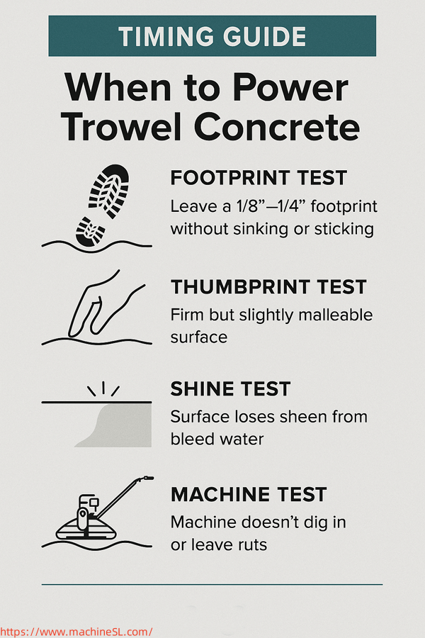 When to Power Trowel Concrete