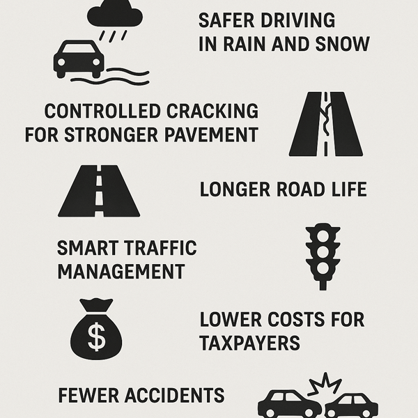 Benefits of Cutting Lines in the Road