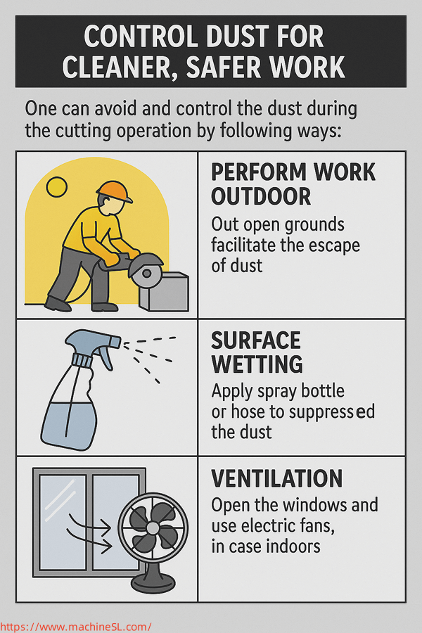 Control dust for cleaner