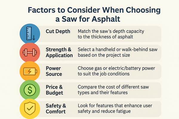 Factors to Consider When Choosing a Saw for Asphalt