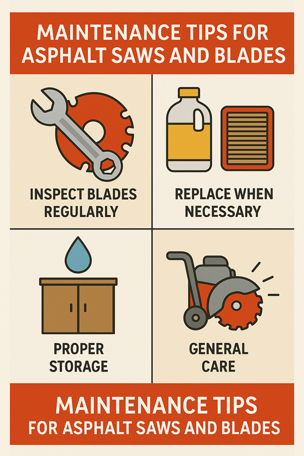 Maintenance Tips for Asphalt Saws and Blades