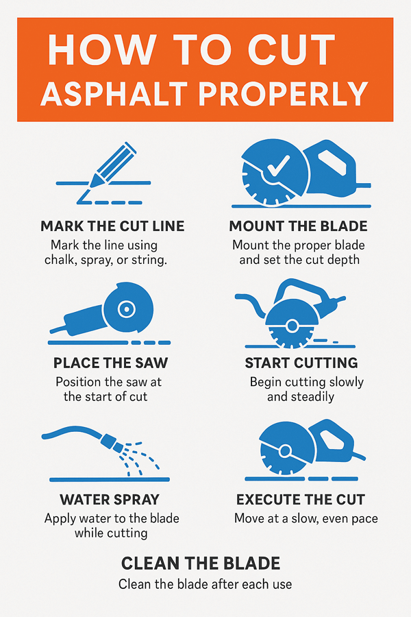Step-by-Step Guide How to Cut Asphalt Properly