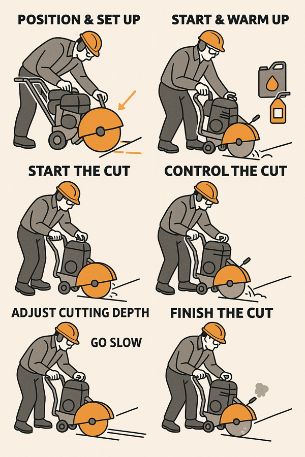 Step-by-Step Guide to Using a Floor Saw on Concrete