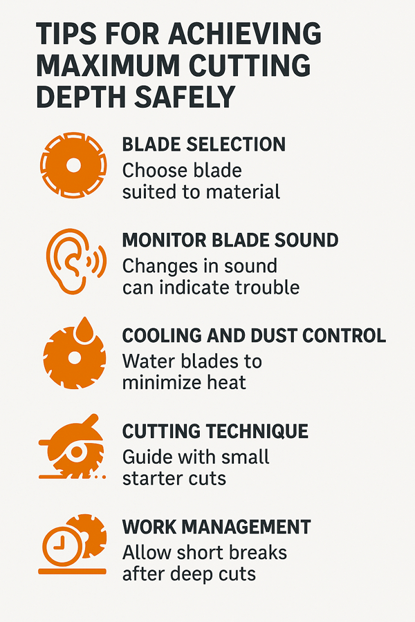 Tips for Achieving Maximum Cutting Depth Safely