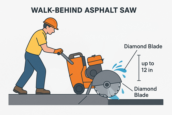 Walk-Behind Asphalt Saws