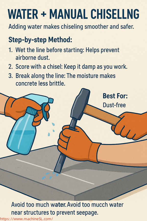 Water + Manual Chiselling