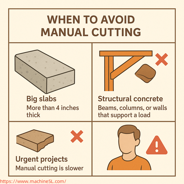 When to Avoid Manual Cutting
