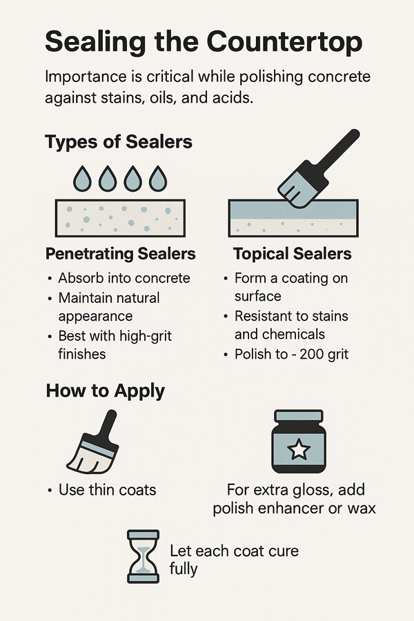 Sealing the Countertop
