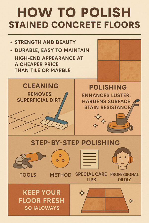 Polish Stained Concrete Floors