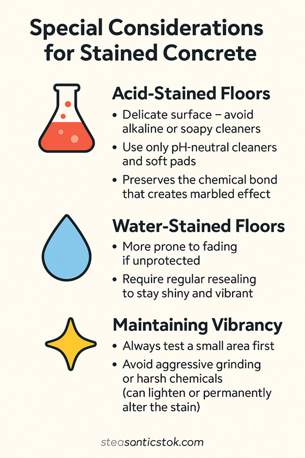 Special Considerations for Stained Concrete