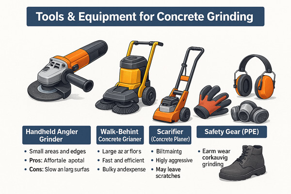 Tools & Equipment for Concrete Grinding