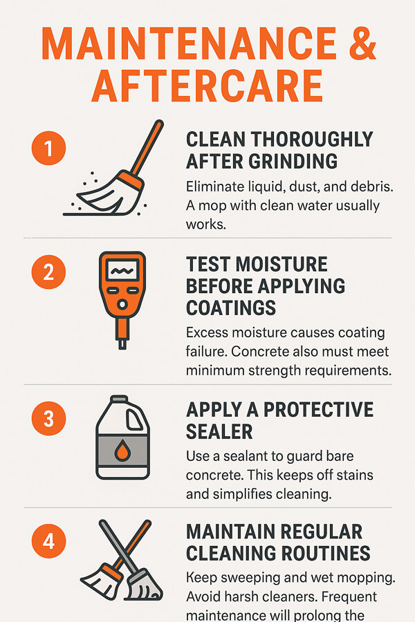 Maintenance & Aftercare Maintenance & Aftercare