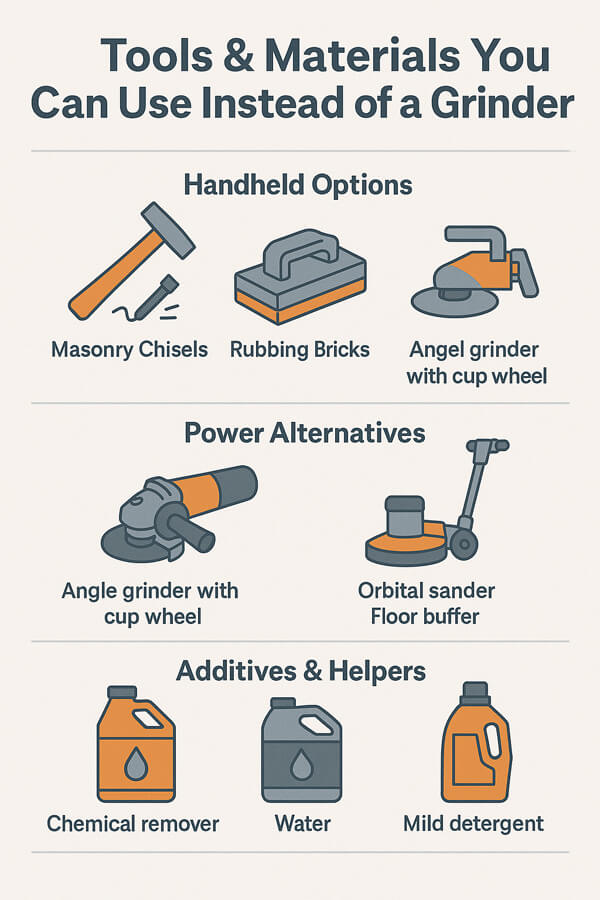 Tools & Materials You Can Use Instead of a Grinder Tools & Materials You Can Use Instead of a Grinder