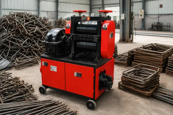 rebar straightening machine in rebar process center